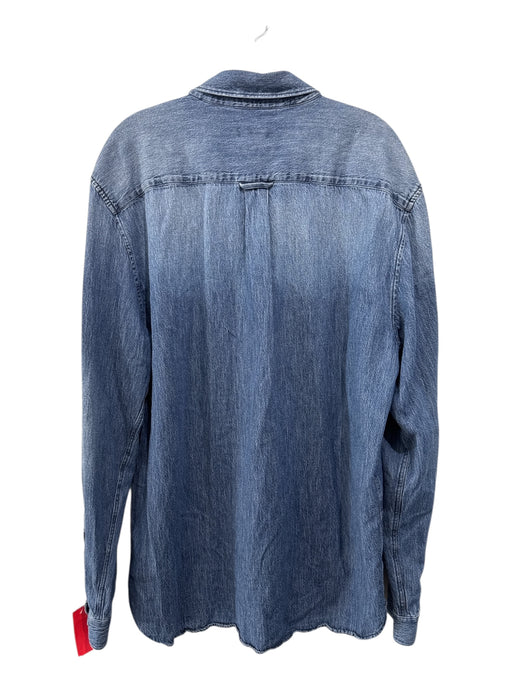 Closed Size XXL Med Wash Organic Cotton Faded Button Up & Collar Dress Med Wash / XXL