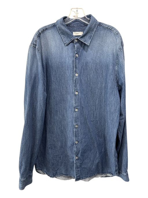 Closed Size XXL Med Wash Organic Cotton Faded Button Up & Collar Dress Med Wash / XXL