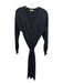 Madewell Size L Black Cashmere Blend Button Down Long Sleeve Sash Dress Black / L