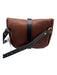 Glad & Young Brown & Black Leather Gold hardware Colorblock Adjustable Strap Bag Brown & Black / Small