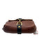 Glad & Young Brown & Black Leather Gold hardware Colorblock Adjustable Strap Bag Brown & Black / Small