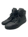 Koio Shoe Size 38 Black Leather round toe lace up High Top Sneakers Black / 38