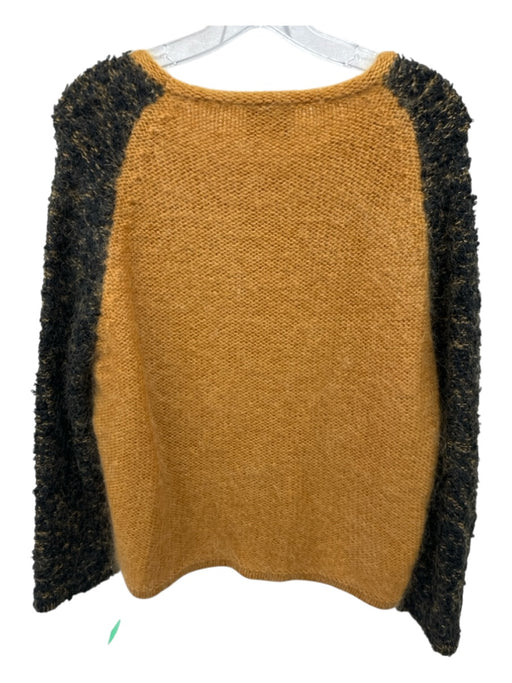 Kron By KronKron Size S Yellow & Black Nylon & Wool Long Sleeve Knit Sweater Yellow & Black / S