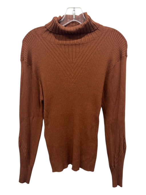 Varley Size S Brown Long Sleeve Ribbed turtle neck Sweater Brown / S