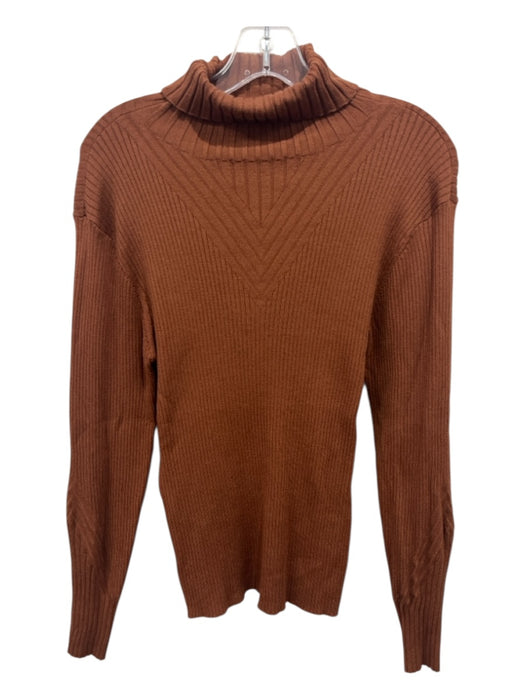 Varley Size S Brown Long Sleeve Ribbed turtle neck Sweater Brown / S
