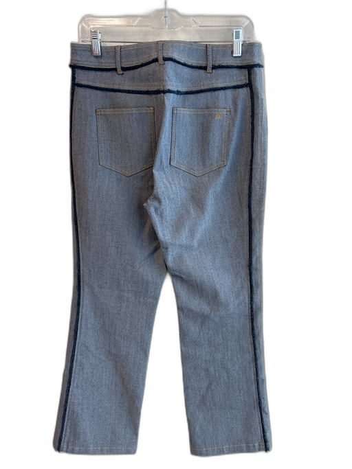 Cinq a Sept Size 8 Light Blue Cotton Blend 5 Pocket Mid Rise Zip Fly Jeans Light Blue / 8