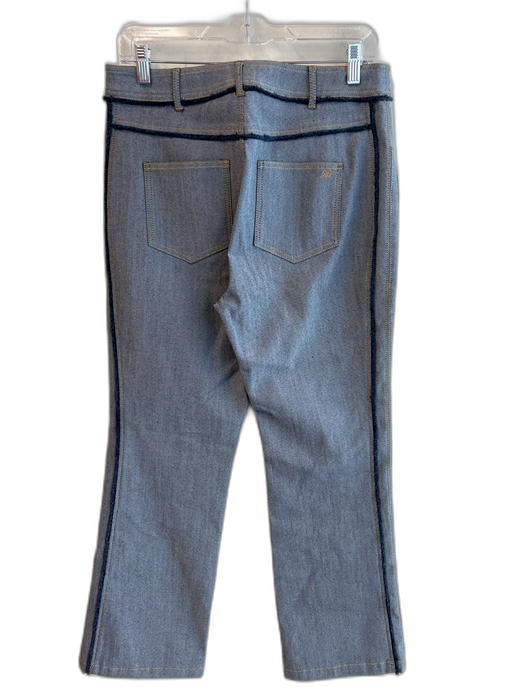 Cinq a Sept Size 8 Light Blue Cotton Blend 5 Pocket Mid Rise Zip Fly Jeans Light Blue / 8
