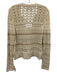 Jonathan Simkhai Size Large Cream White & Beige Cotton Blend Long Sleeve Sweater Cream White & Beige / Large