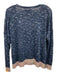 Rag & Bone Size Small Blue, Pink, White Viscose Blend Long Sleeve V Neck Sweater Blue, Pink, White / Small