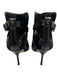 Carolina Herrera Shoe Size 39 Black Leather Stiletto Ankle Buckle Suede Booties Black / 39