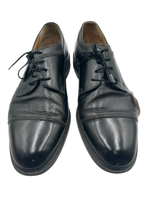 Bally Shoe Size 8.5 AS IS Black Leather Solid Laces Men's Shoes Black / 8.5