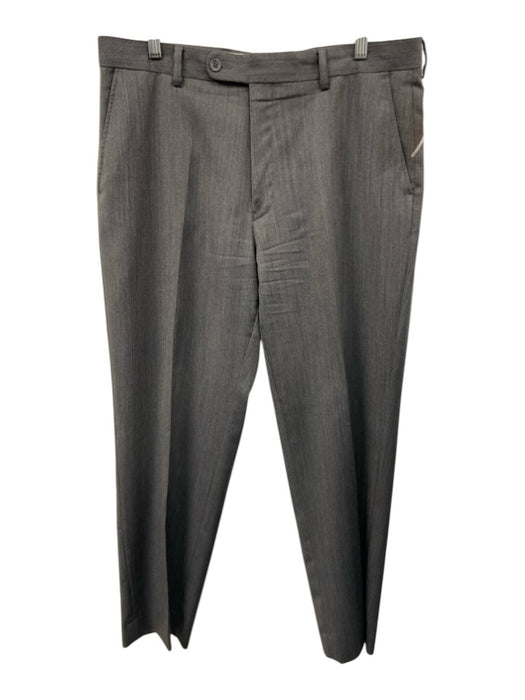 Saks Fifth Ave Size 36R Gray Wool Solid Men's Pants Gray / 36R
