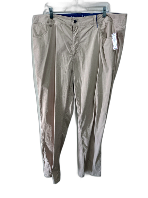 Johnnie O Size 40 Beige Cotton Blend Solid Khakis Men's Pants Beige / 40
