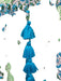 La Plage Size S White, Green & Blue Cotton Floral Paisley Sleeveless Dress White, Green & Blue / S
