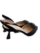 Saks Fifth Ave Shoe Size 8 Black Synthetic Upper Lining Manmade sling back Shoes Black / 8