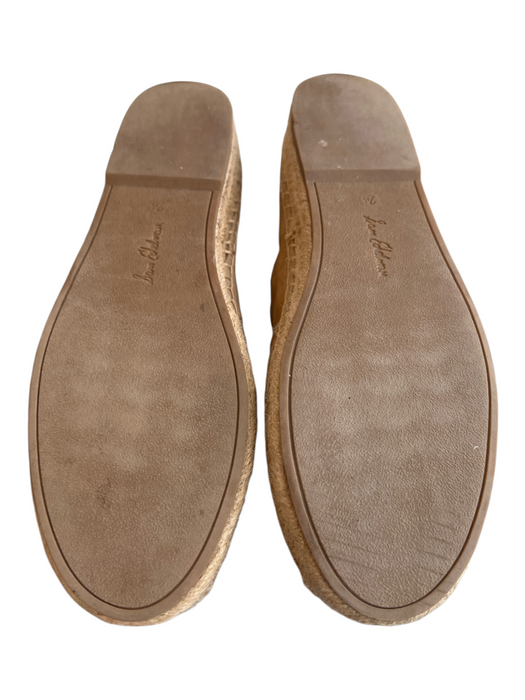 Sam Edelman Shoe Size 7.5 Tan Faux Suede Jute Espadrille adjustable buckle Shoes Tan / 7.5