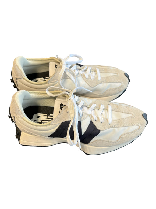 New Balance Shoe Size 8 White & Gray Manmade Material Almond Toe Lace Up Shoes White & Gray / 8