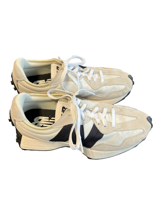 New Balance Shoe Size 8 White & Gray Manmade Material Almond Toe Lace Up Shoes White & Gray / 8