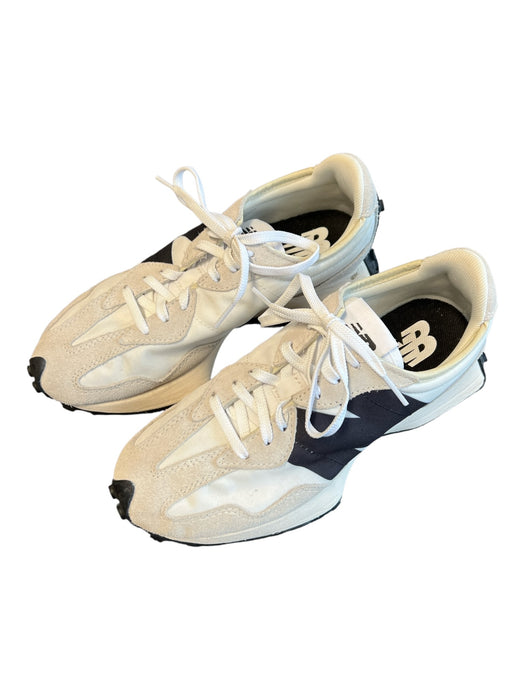 New Balance Shoe Size 8 White & Gray Manmade Material Almond Toe Lace Up Shoes White & Gray / 8