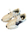 New Balance Shoe Size 8 White & Gray Manmade Material Almond Toe Lace Up Shoes White & Gray / 8