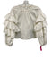 Ulla Johnson Size 8 White Cotton Ruffle Keyhole Back Top White / 8