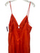 Ulla Johnson Size 6 Neon Orange Cotton Spaghetti Strap Tiered Pleated Dress Neon Orange / 6