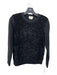 Kate Spade Size XXS Black Wool Blend Satin Detail Texture Crew Neck Sweater Black / XXS