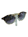 Krewe Black & Gold Acetate round Gradient Mirrored Sunglasses Black & Gold