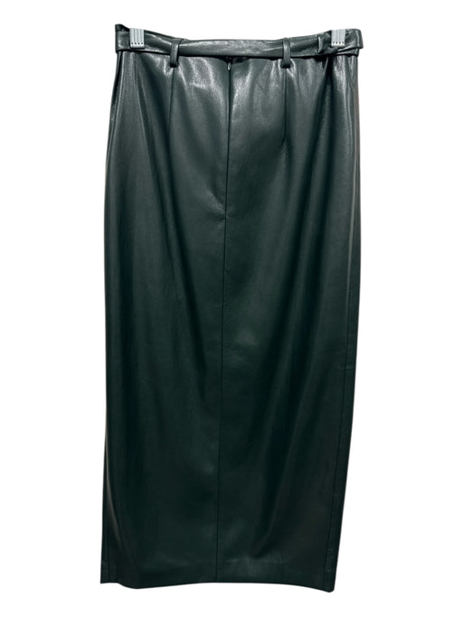 Generation Love Size 0 Forest Green Vegan Leather Belt Incl. Solid Midi Skirt Forest Green / 0