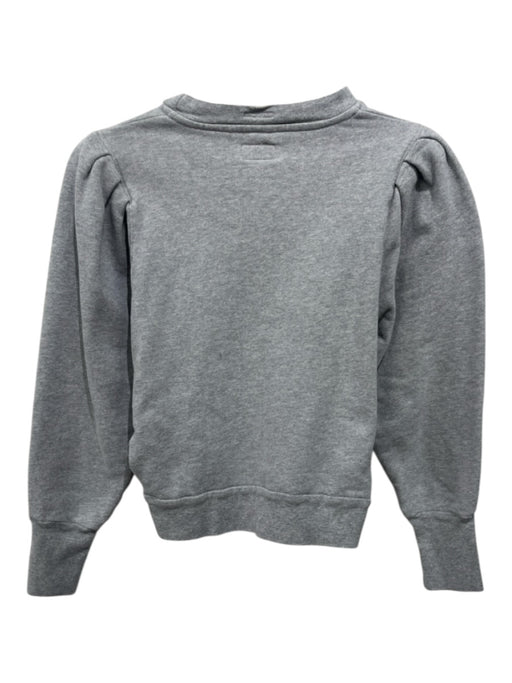 Mother Size XS Gray Cotton Heathered Long Balloon Sleeve Puff Shoulder Sweater Gray / XS