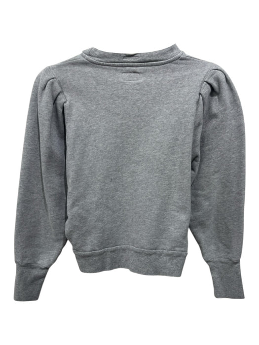 Mother Size XS Gray Cotton Heathered Long Balloon Sleeve Puff Shoulder Sweater Gray / XS