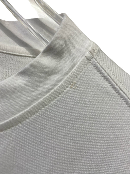 Brunello Cucinelli Size XXS White & Silver Cotton Blend Embellished Beaded Top White & Silver / XXS