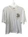 Brunello Cucinelli Size XXS White & Silver Cotton Blend Embellished Beaded Top White & Silver / XXS