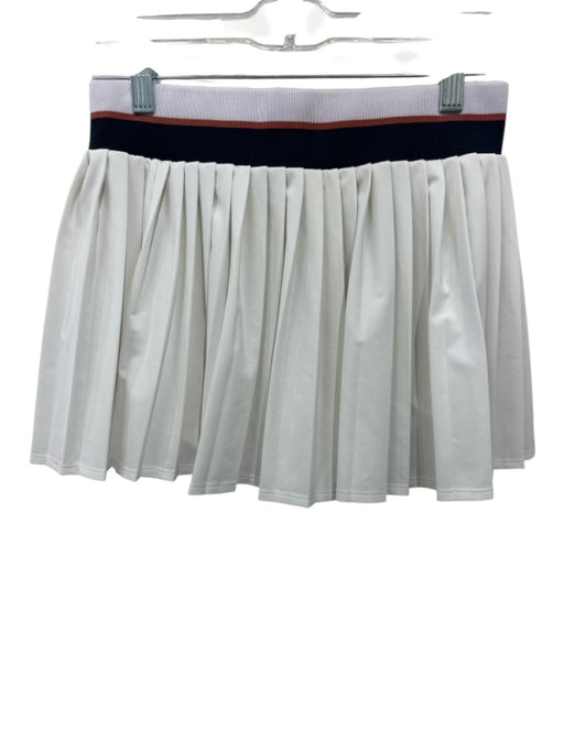 Tory Burch Size XS White, Navy Blue, Red Polyester Pleated built in shorts Skirt White, Navy Blue, Red / XS
