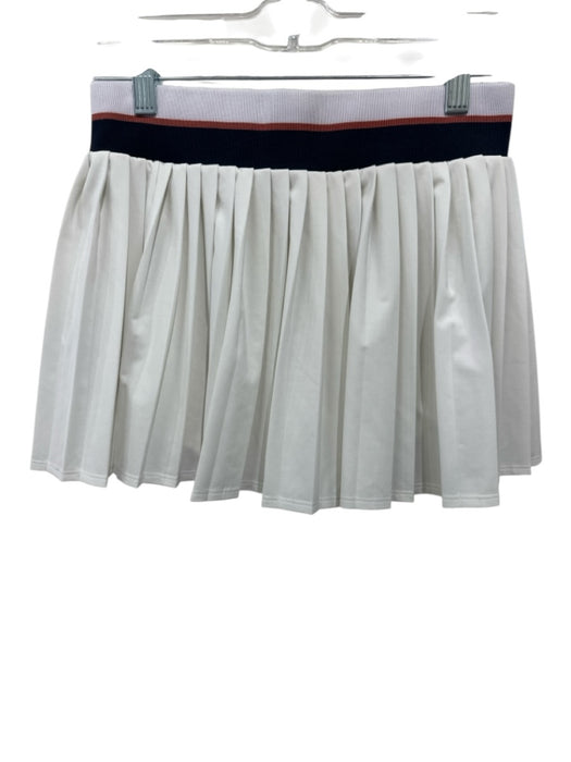 Tory Burch Size XS White, Navy Blue, Red Polyester Pleated built in shorts Skirt White, Navy Blue, Red / XS