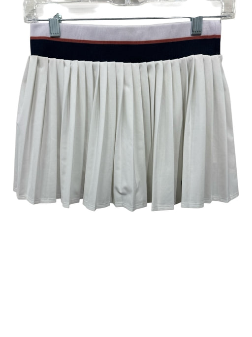 Tory Burch Size XS White, Navy Blue, Red Polyester Pleated built in shorts Skirt White, Navy Blue, Red / XS