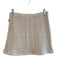 Aqua Size XS Beige Cotton Knit Elastic Band shell detail Above Knee Skirt Beige / XS