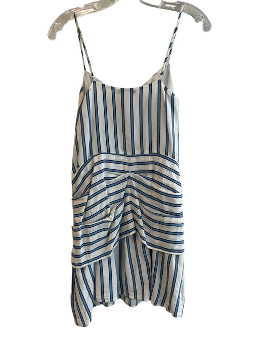 Derek Lam Size 00 Blue & White No Fabric Tag Spaghetti Strap Striped Dress Blue & White / 00