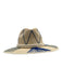 Tipsy Threads Beige, Blue & White Straw Embroidered Rope Woven Sun Hat Hat Beige, Blue & White