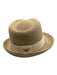 Eric Javits Brown Straw Woven Fedora Hat Brown / S