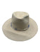 Holt + Hudson Beige Straw Woven Embroidered Detail Ribbon Hat Beige / S