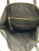 Kempton & Co Black & Beige Leather Cross Stitch Embroidery Zip Top Tote Bag Black & Beige