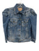 Retrofete Size XS Medium Wash Cotton Blend Denim Distressed Puff Shoulder Jacket Medium Wash / XS