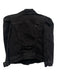Retrofete Size XS Black Cotton Blend Denim Distressed Puff Shoulder Jacket Black / XS
