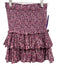 Isabel Marant Etoile Size 34 Pink & Purple Cotton Elastic Waistband Mini Skirt Pink & Purple / 34