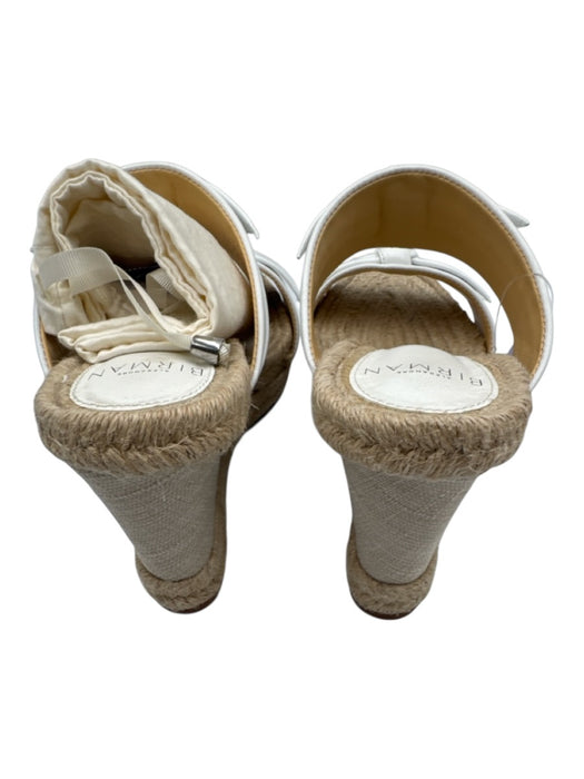 Alexandre Birman Shoe Size 35 White & Beige Leather Upper Knot Detail Sandals White & Beige / 35