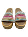 Veronica Beard Shoe Size 6 Beige & Multi Leather & Textile Upper Slide Mules Beige & Multi / 6