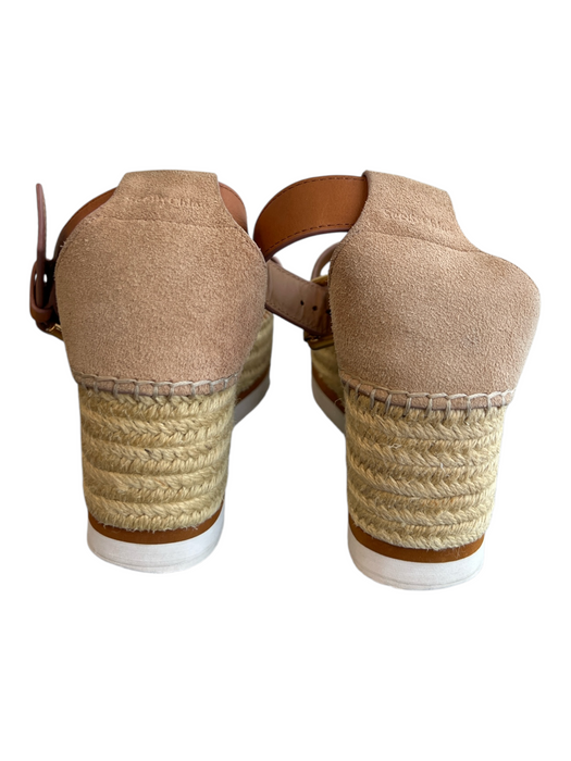 See By Chloe Shoe Size 35 Tan Suede man made upper Espadrille Buckle Ankle Shoes Tan / 35