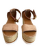 See By Chloe Shoe Size 35 Tan Suede man made upper Espadrille Buckle Ankle Shoes Tan / 35