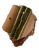 1937 Brown Leather Woven peg buckle Belts Brown / Small